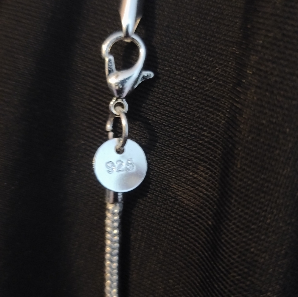 Men solid rope silver necklace - Picture 7 of 7